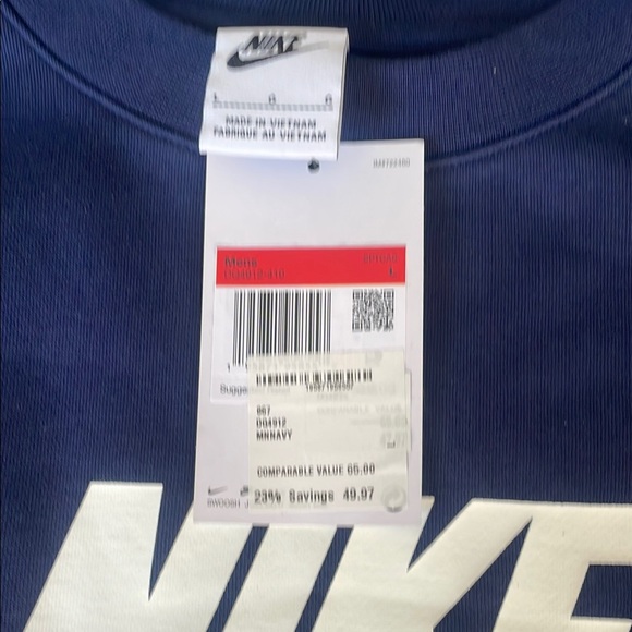 Nike Men's Blue Sweater - Picture 2 of 3